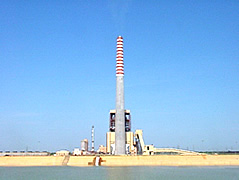 Image - Ash dyke pond, fly ash pond, disposal ash pon, bottom type ash pond, ash dyke waste management, solid waste management, ldpe liner for ash dyke, hdpe liners for ash dyke pond - climax, India