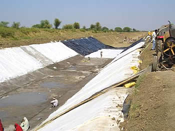 Image - Canal Lining, HDPE geomembrane lining, LDPE geomembrane lining, flexible lining material, irrigation canal lining, ldpe liners, hdpe liners, geomembrane - manufacturer, supplier & exporter - Climax,India