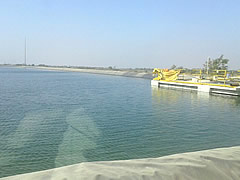Ponds lining, pond liner, pond lining, ponds liners, reservoirs lining, reservoir linings, reservoir liners, reservoir liner, LDPE film lining, LDPE sheet lining manufacturer, supplier & exporter - Climax, Gujarat, India - Image