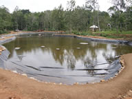 Ponds lining, pond liner, pond lining, ponds liners, reservoirs lining, reservoir linings, reservoir liners, reservoir liner, LDPE film lining, LDPE sheet lining manufacturer, supplier & exporter - Climax, Gujarat, India - Image